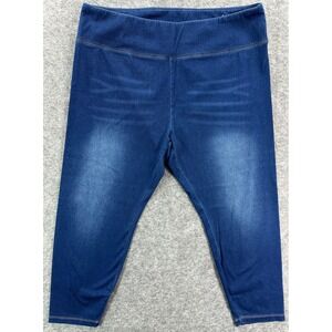 Soft Surroundings Women's Blue Cropped Jeggings sz 3X (15679)